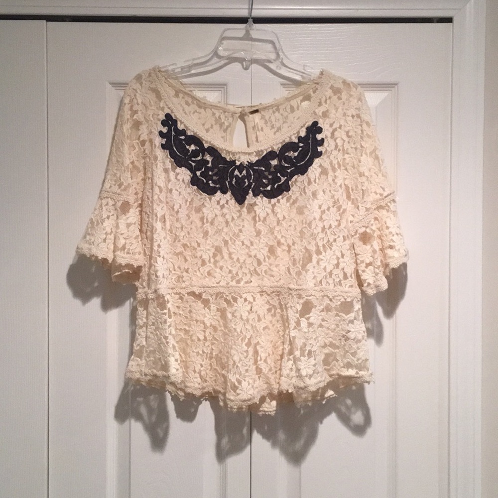Free People Lace Top
